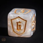 Dés D6 Bouclier en résine, parfaits pour collectionneurs