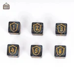 D6 Bouclier, dés de jeu résistants et durables