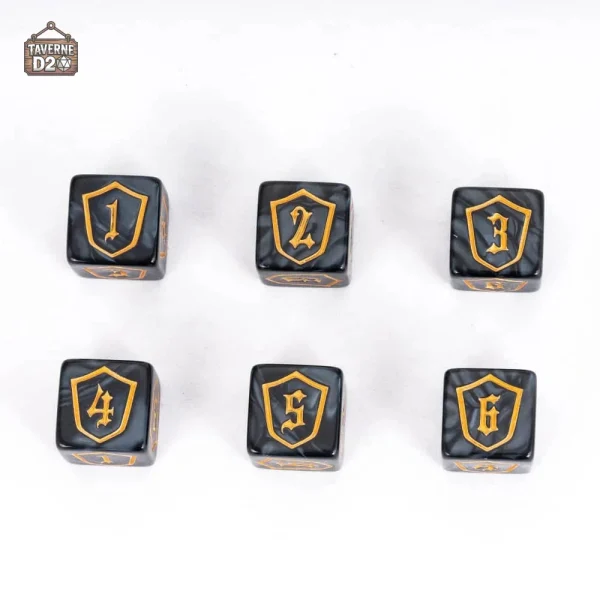 D6 Bouclier, dés de jeu résistants et durables