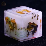 Dés en résine D6 chiots mignons