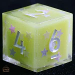 Dés en résine D6 Étoiles Pastel
