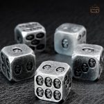 Dés en métal D6, design crâne unique