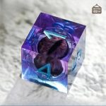 D6 Noyau Liquide Violet pour dés en résine