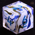 Dés en résine D6 Ruban Céleste