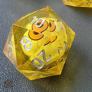Dés en résine, dé 20 faces coloré pour jeux de société
