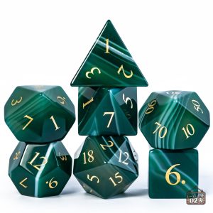 Dés en Agate artisanaux pour jeux de société