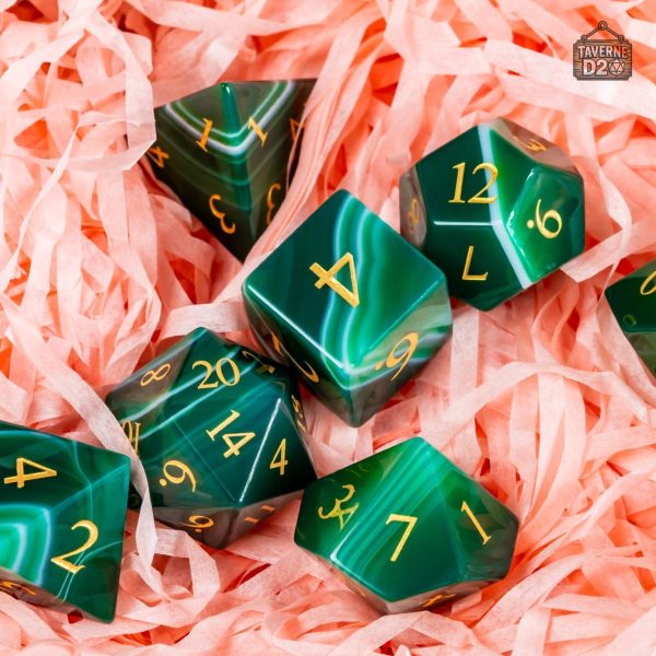 Dés en Agate, accessoires de jeu de qualité