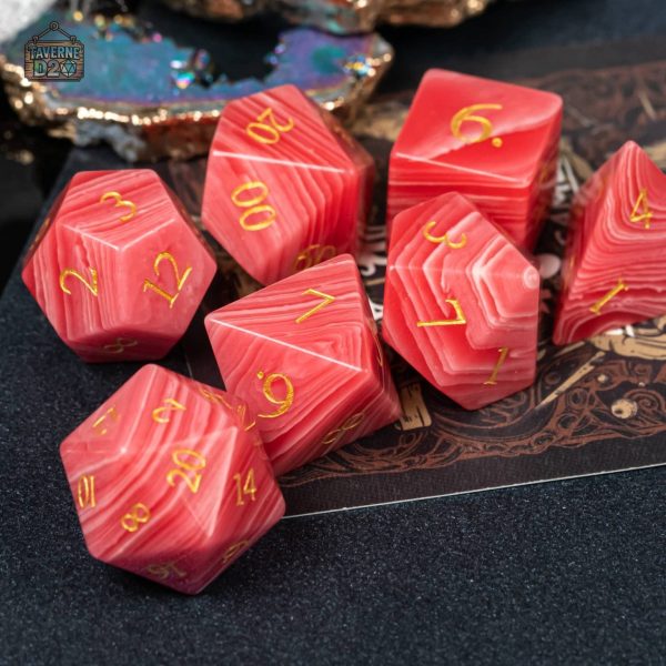 Dés en Agate, disponibles en plusieurs couleurs