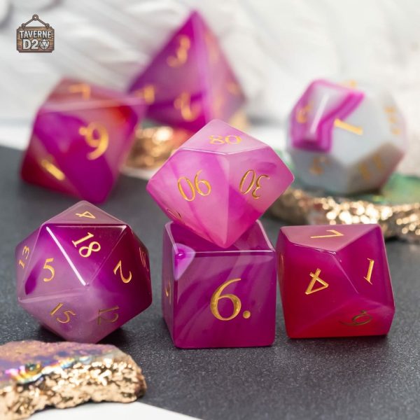 Dés en Agate, un complément original pour vos jeux