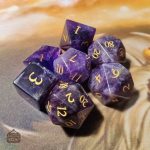 Dés en Améthyste, élégants et uniques pour vos jeux