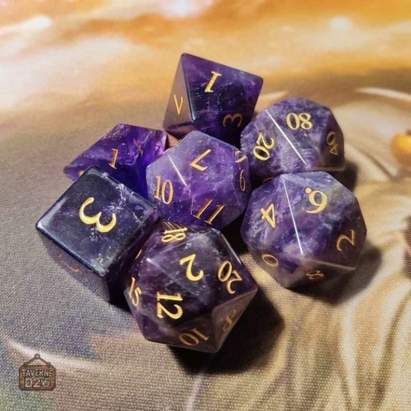 des-amethyste-1 Dés en Améthyste, élégants et uniques pour vos jeux