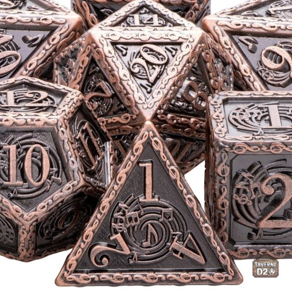 des-barde-metal-1 Set de Dés en Métal pour jeux de rôle