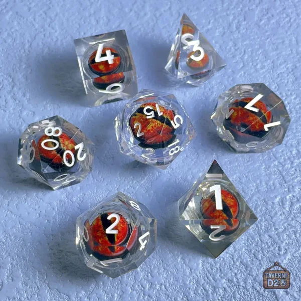 Dés œil pour personnalisation de jeux