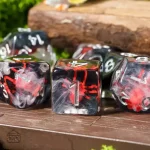 Dés amusants avec motifs de créatures mignonnes