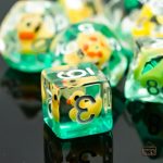Dés en résine avec designs animaliers charmants