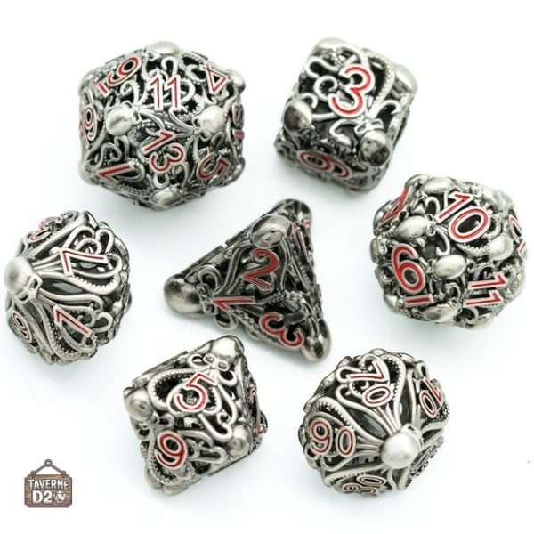 des-cthulhu-metal-1 Set de dés Cthulhu en métal