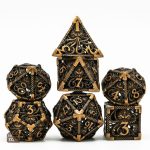 Dés Cthulhu en métal pour RPG