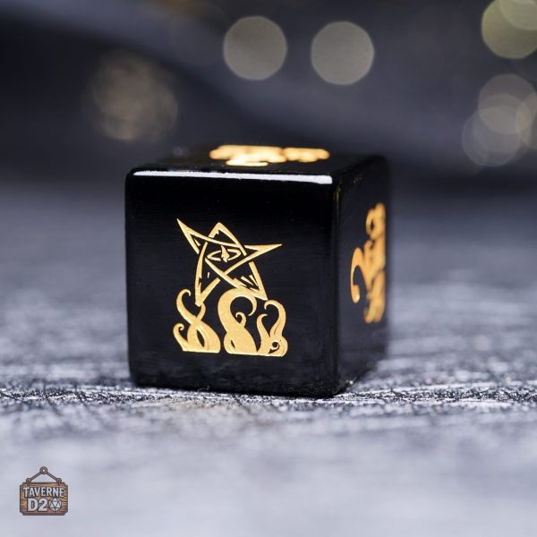 des-cthulhu-obsidienne-1 Dés Cthulhu en Obsidienne, design mystérieux et unique