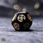 Dés Cthulhu, élégance de l'obsidienne