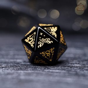 Dés en Obsidienne, parfaits pour les jeux de rôle