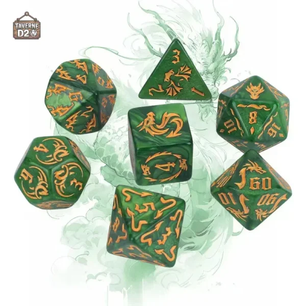 Dés à lancer pour parties de jeu de rôle