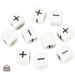Set de Dés Fate Noir et Blanc pour jeux de société