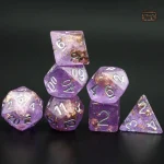 Set de dés raffinés avec éclat doré