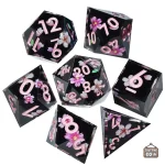 Dés Fleurs colorés pour jeux de société créatifs