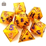 Accessoires de jeu : dés avec motifs de fleurs élégants