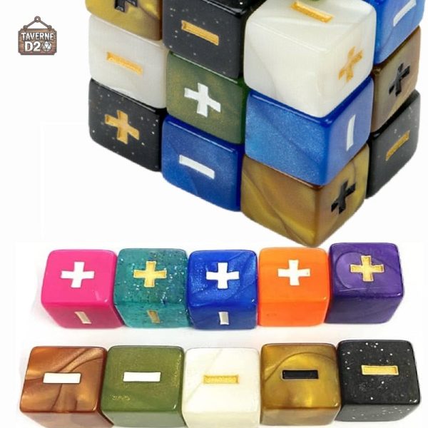 des-fudge-colores-1 Set de dés colorés Fudge pour jeux de société