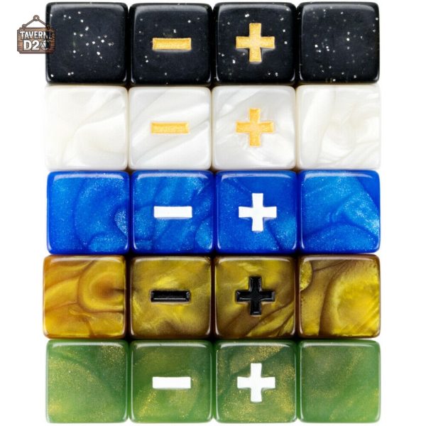 Dés Fudge colorés, assortis pour jeux de rôle