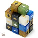 Variété de dés Fudge colorés pour collection