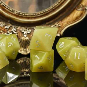Set de dés en jade pour une expérience de jeu unique