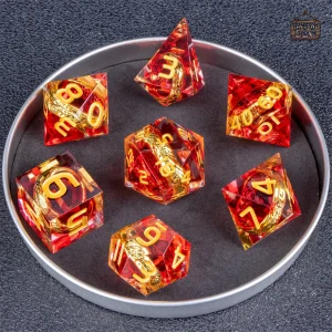 Dés de jeu l'Anneau Unique en couleur