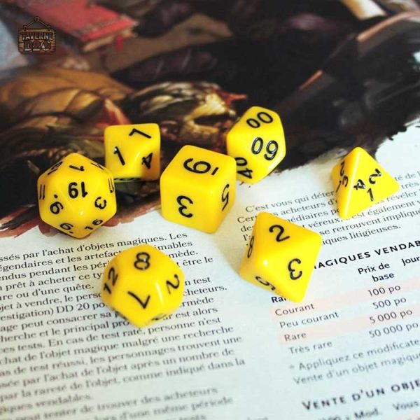Jeux de rôle : set de dés essentiels