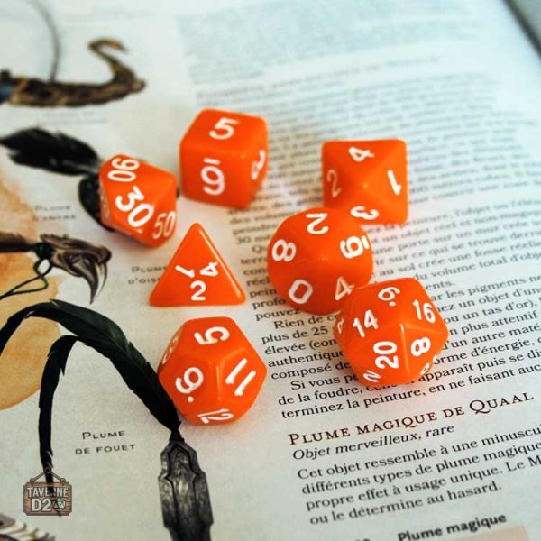 Dés au design classique pour RPG