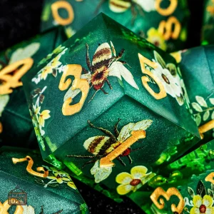 Dés de JDR Fleur, dés colorés pour jeux de rôle