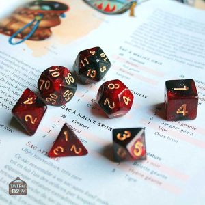 Set de dés Galaxie, parfait pour les jeux de société