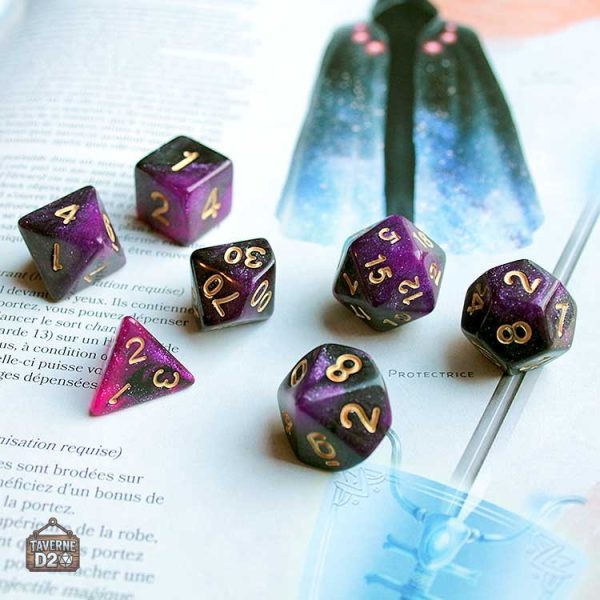 Accessoires de jeu : dés Galaxie pour une expérience immersive
