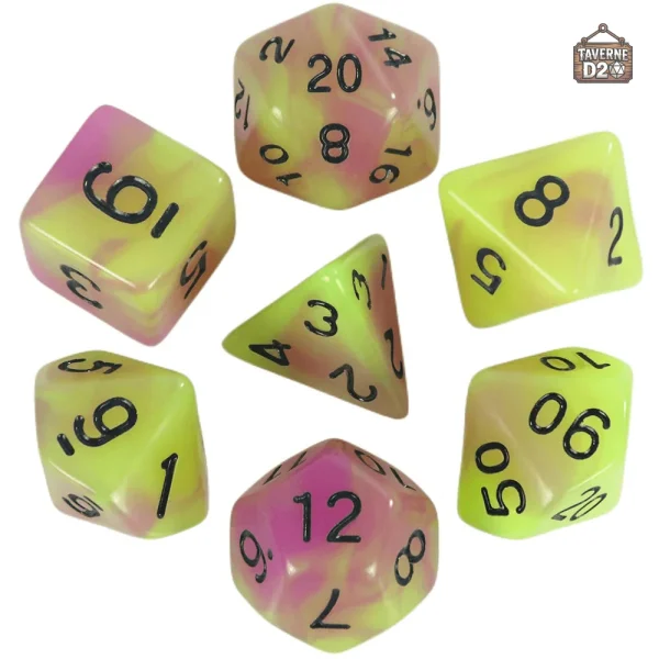 Set de dés lumineux pour des sessions de jeu inoubliables