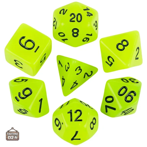 Dés de jeu de rôle brillants pour des sessions captivantes