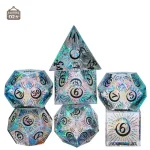 Set de Dés de JDR Lune, idéal pour les jeux de rôle