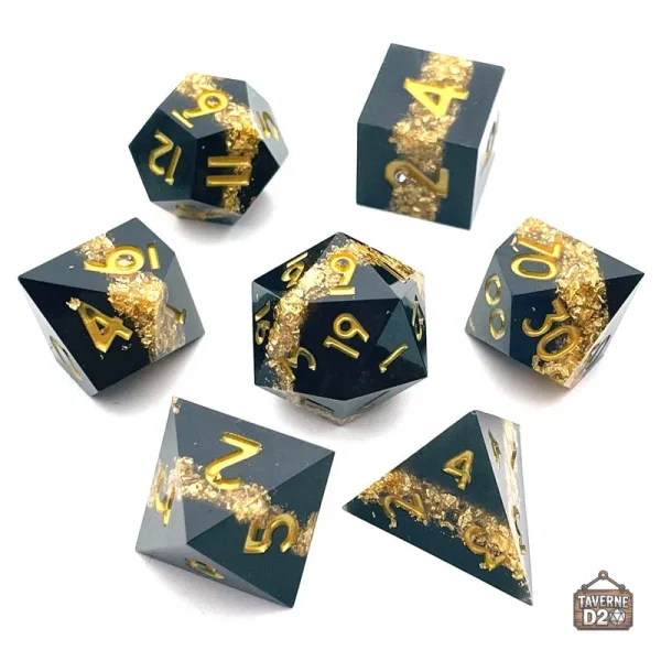 Dés de luxe avec paillettes pour améliorer votre expérience de jeu
