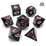 Dés raffinés avec paillettes pour les sessions de jeu