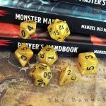 Set de dés marbrés pour jeux de rôle