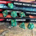 Set de dés marbrés pour vos aventures de jeu