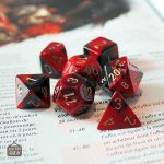 Set de dés marbrés pour jeux de rôle