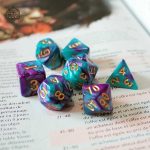 Dés marbrés pour jeux de société