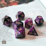 Dés de jeu de rôle aux motifs marbrés