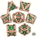 Set de dés en métal pour jeux de rôle